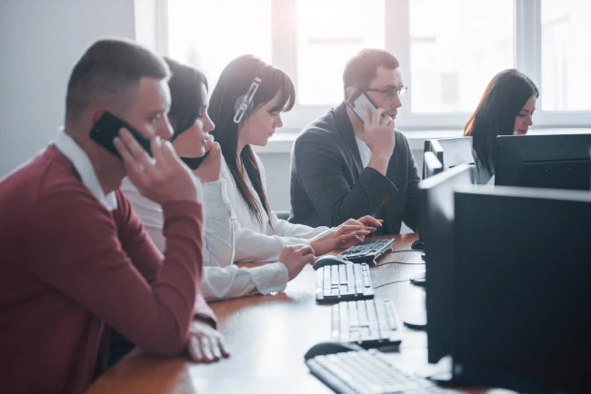 Organized Corporate Call Team